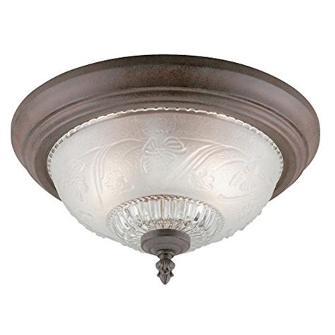 Westinghouse Lighting 6431600 Two Light Flush Mount Interior Ceiling Fixture Sienna Finish With