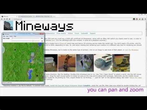 Literary Commentary: Mineways 3D Printing