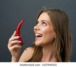 3 072 Woman Red Hot Chilli Peppers Images Stock Photos Vectors