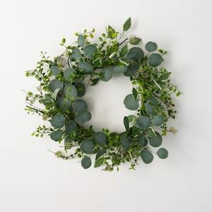 Pure Garden 22 In Artificial Ficus Microphylla Leaf Wreath HW1500239