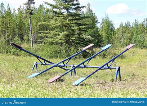 Abandoned Playground In Chernobyl Exclusion Zone, Ukraine Stock Photo ...