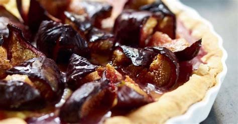 Recette tarte aux figues rôties à la crème damandes Marie Claire