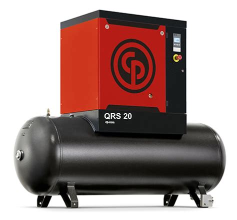 Chicago Pneumatic Qrs 30 Hp Tank Mount Rotary Screw Air Compressor 1