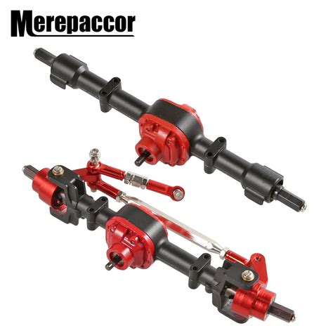 Metal Gear Front Rear Bridge Axle Set For 1 12 Rc Car Mn D90 D91 D96