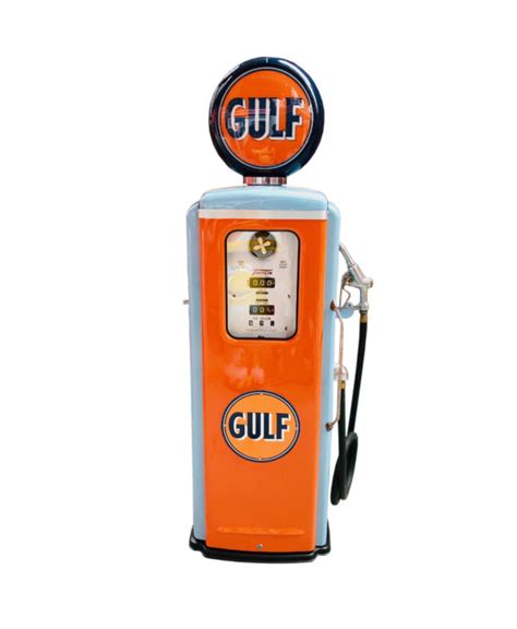 Gulf Tokheim T American Restored Gas Pump From