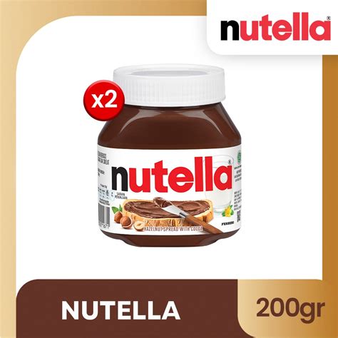 Jual Nutella Hazelnut Spread Selai Cokelat 200gr TWINPACK Shopee