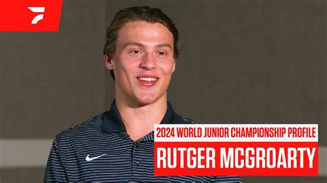 2024 World Juniors Profile Why Captain Rutger McGroarty Is The Heart