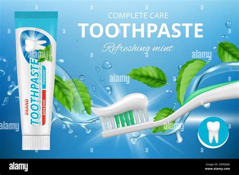 Toothpaste Ads Promotional Advertizing Poster Of Fresh Healthy Dental