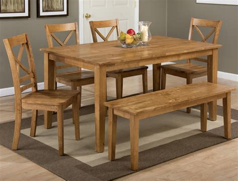 Jofran Simplicity Rectangle Dining Table and ("X" Back) Chair Set with ...