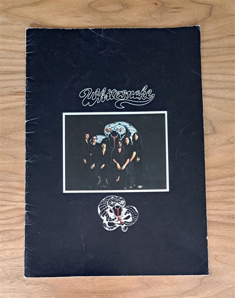 Whitesnake Uk Tour Programme Etsy