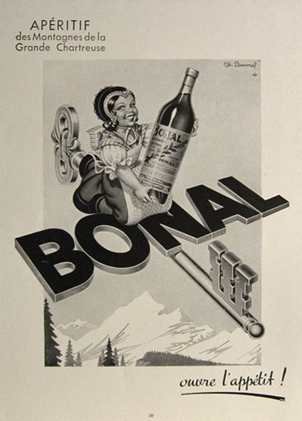 1951 Vintage French Bonal Aperitif Wine Ad, Vintage Beer & Liquor Ads