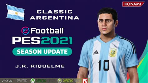 J R RIQUELME Face Stats Classic Argentina How To Create In PES 2021