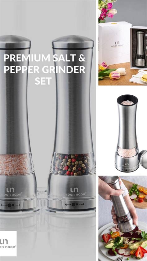 Premium Salt And Pepper Grinders Stainless Steel Stuffed Peppers