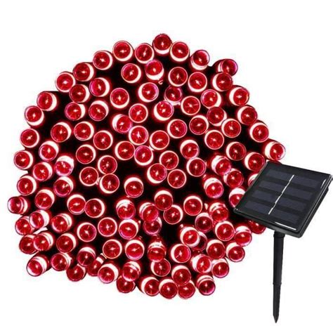 Activit Guirlande Solaire Blanches Ballon Lumi Re Rouge Led