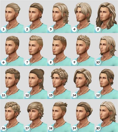 Sims 4 Hairstyles Male