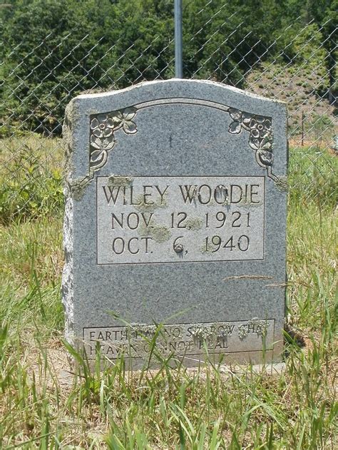 Rufus Wiley Woodie 1921 1940 Mémorial Find a Grave