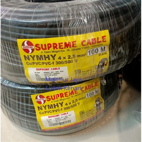 Jual Kabel Supreme Nyyhy X Supreme Meteran Serabut Hitam X