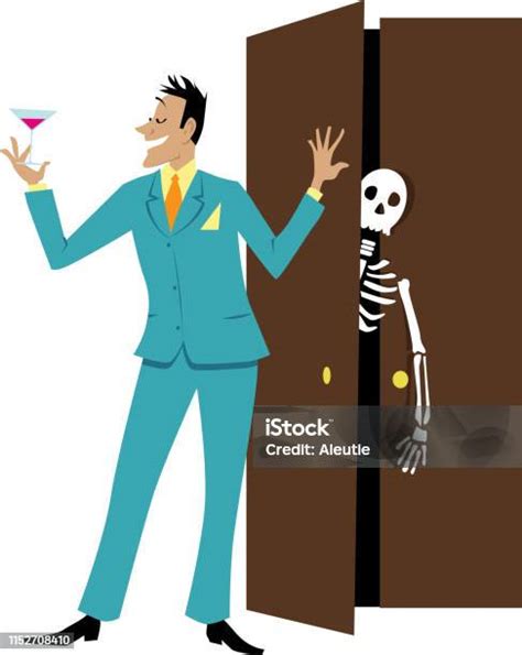 Skeleton In The Closet Stock Illustration Download Image Now