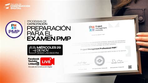 📊 Programa De Capacitación Preparación Para El Examen Pmp 🔝 Youtube