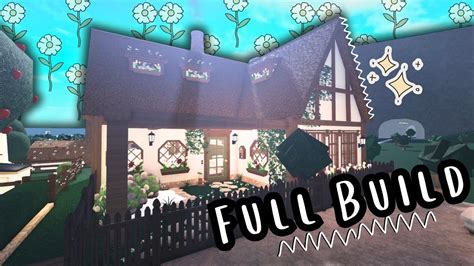 Building The Final Cottage In My Bloxburg Town Youtube