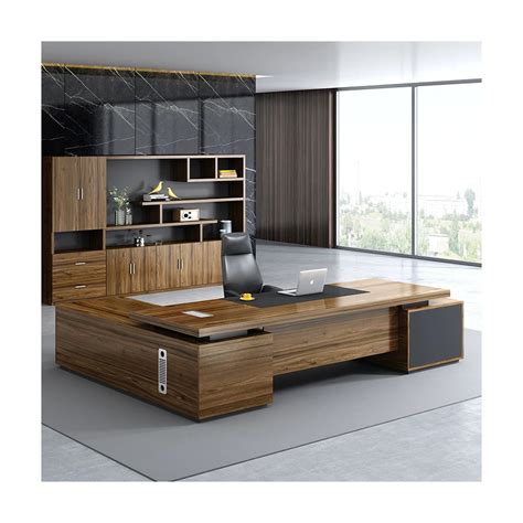 Luxury Executive Solid Wood Industrial Bookshelf Office Furniture ...