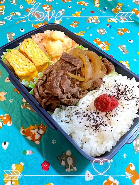 ゆき茶が投稿したフォト「お弁当🌼･ ★ご飯梅 ★牛肉と玉ねぎの甘辛煮 ★桜え」 2023 02 20 070401 Limia リミア