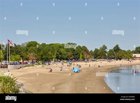 Pleasure Bay Beach Near Castle Island South Boston Massachusetts Usa