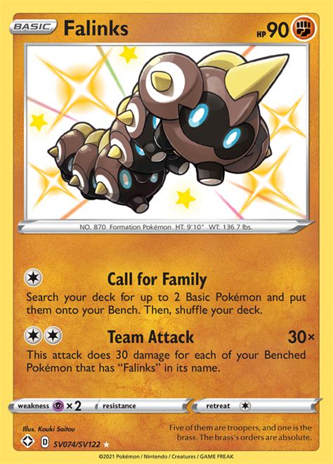 Falinks Shining Fates Shiny Vault Ultra Rare Pokemon TCG DigitalTQ