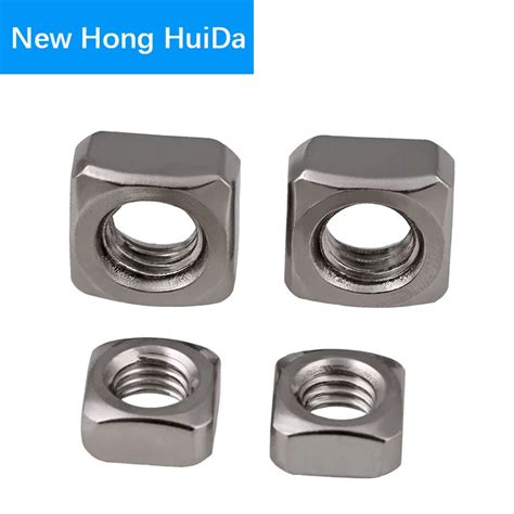 Din Stainless Steel Ss Square Nuts Metric Coarse Thread Nut