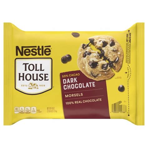 Nestle Toll House Dark Chocolate Morsels 40 Ounce