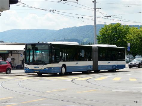 Vbz Neoplan Nr Zh Unterwegs Auf Der Linie In Der Stadt