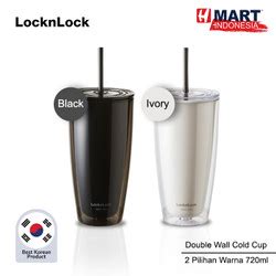 Promo LocknLock Double Wall Cold Cup 750ML HAP507 Black