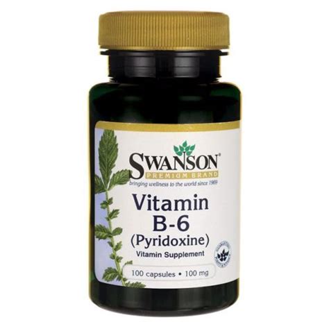 Vitamina B 6 Piridoxina 100 mg 100 Cápsulas Vitadealer