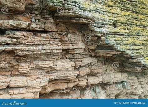 Details Of Geological Formation Of Limestone Layers Stock Photo Image