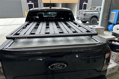 Rhino Rack Tub Rack To Suit Next Gen Ford Ranger And Raptor Genuine Roller Shutter Custom Outfitters