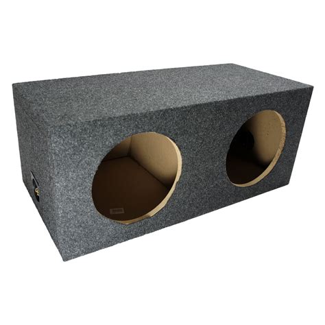 Car Audio Dual 10 Sealed Subwoofer Rear Angle Sub Box Enclosure Speaker Audio