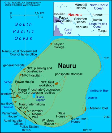 Nauru Map Infoplease