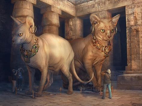 Bastet And Sekhmet Museum By Incantata On Deviantart