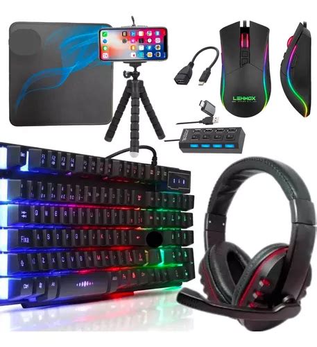 Mobilador Completo Gamer Led Rgb Jogar Free Fire No Celular Frete Gr Tis