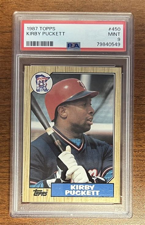 Topps Kirby Puckett Psa Minnesota Twins Ebay