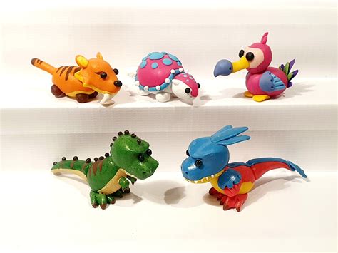 Small Handmade Roblox Adopt Me Pets Polymer Clay Figures Collectables