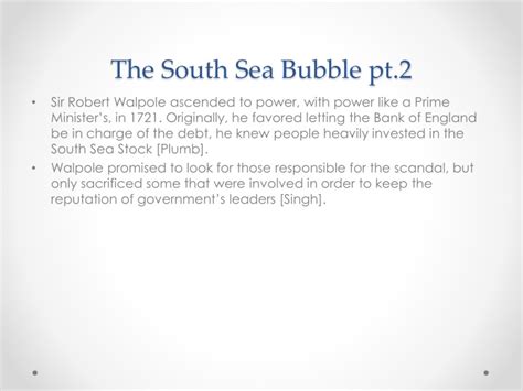 PPT - The South Sea Bubble PowerPoint Presentation - ID:1528930