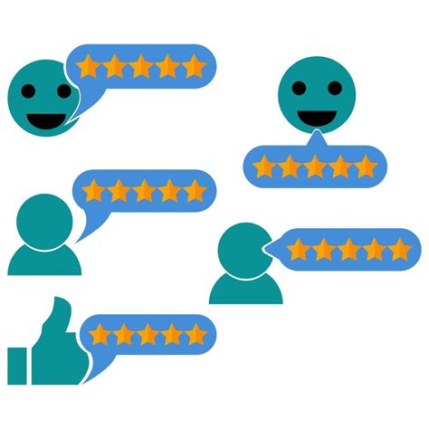 5 Star Positive Reviews From Customers Choose A Nice Icon Good