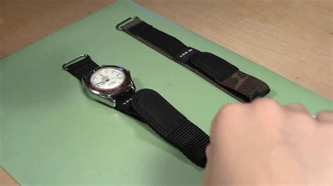 How To Change A Sport Velcro And Nylon Watch Band Youtube