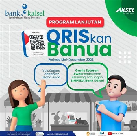 Bank Kalsel Lanjutkan Program Baru Qriskan Banua Transaksi Digital