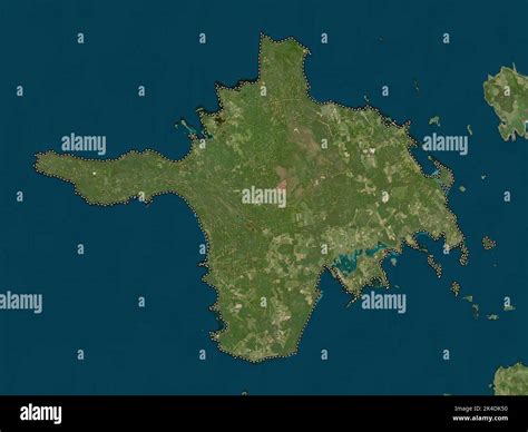 Hiiu County Of Estonia Low Resolution Satellite Map Stock Photo Alamy