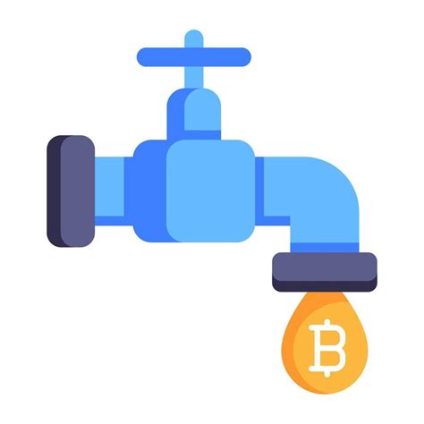 Flat bitcoin faucet icon design 6403505 Vector Art at Vecteezy