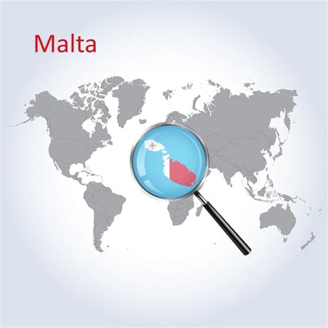 Mapa ampliado malta a bandeira de malta ampliação de mapas arte