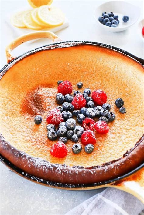 Dutch Baby Pancake Crunchy Creamy Sweet