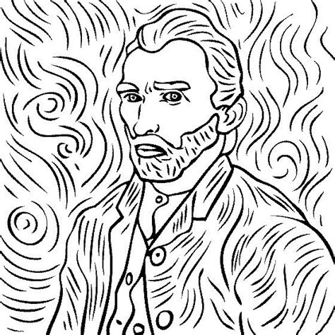 Cuadros Para Colorear De Van Gogh Dibujos Para Colorear Y Pintar